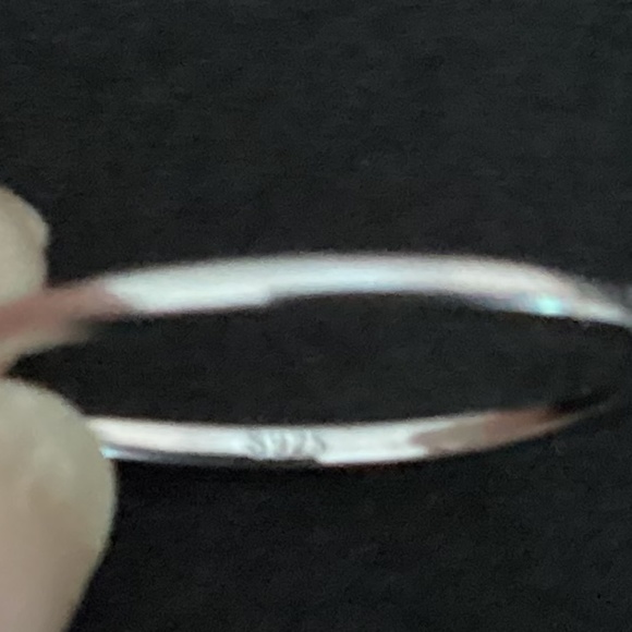 NWT Y2K 925 Sterling Silver Black Heart Ring - Picture 6 of 6